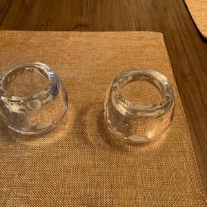 NEW Kate Spade New York Lenox Larabee Dot Crystal Votive Candle Holder QTY:2